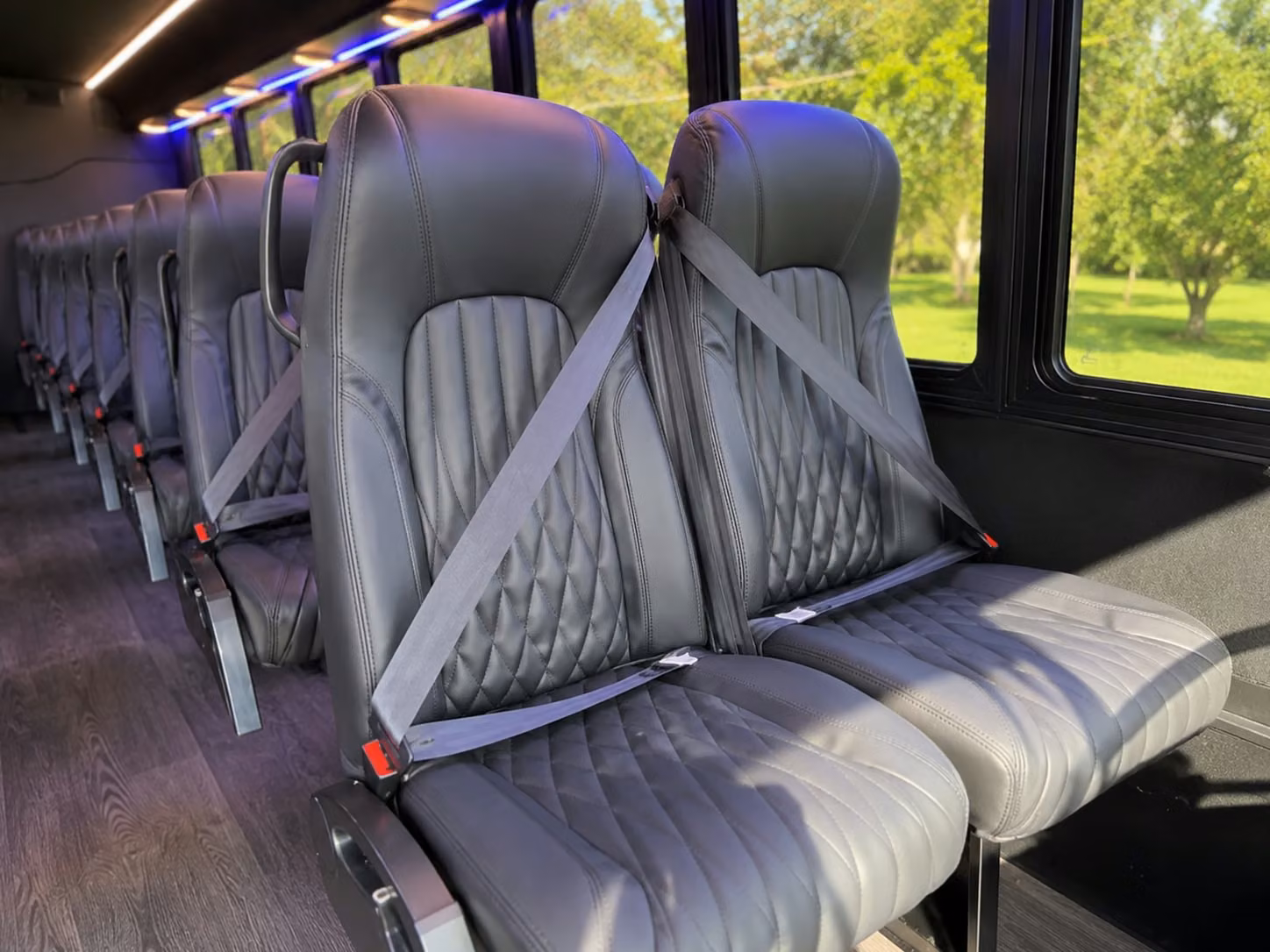 15 passenger minibus inside