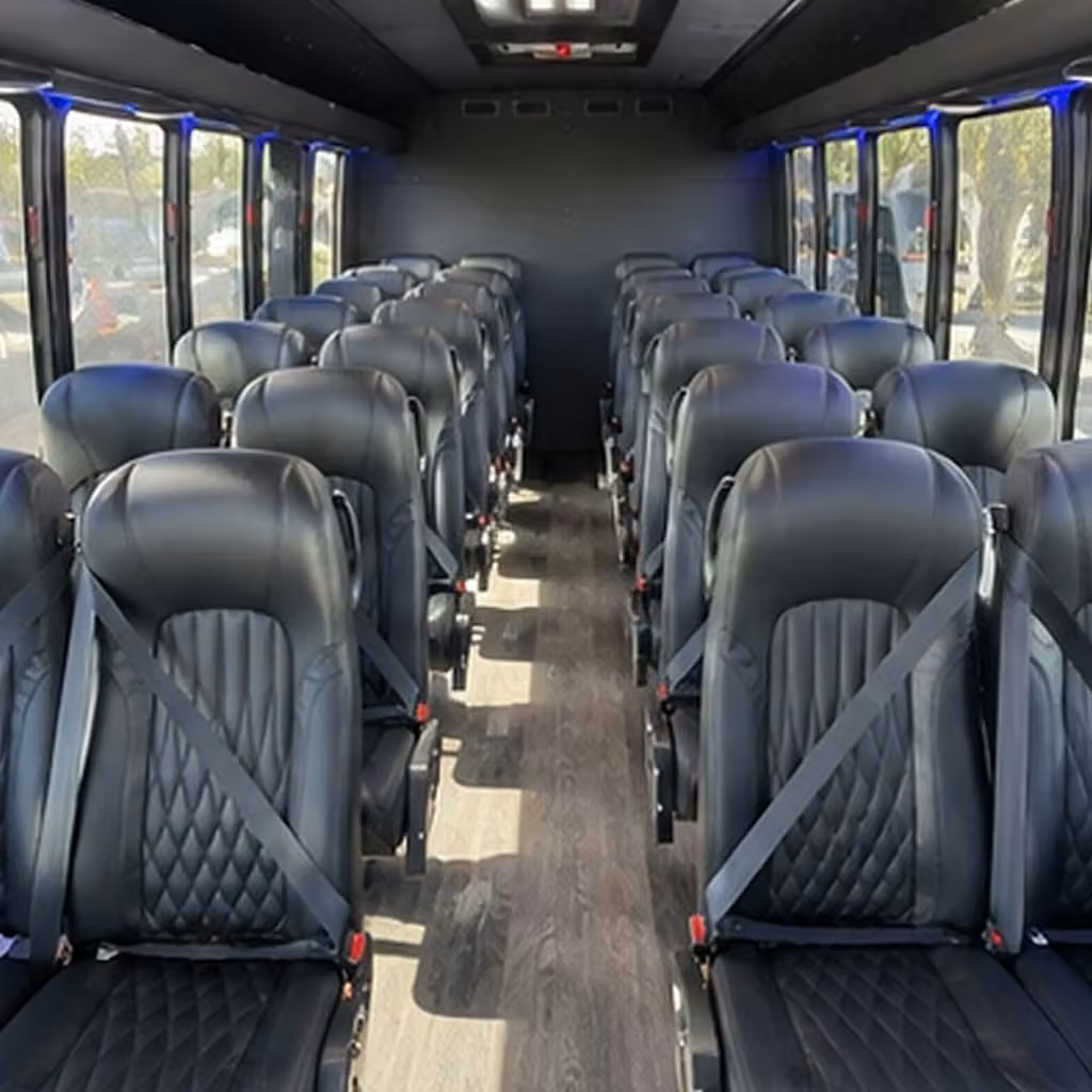 25 passenger minibus interior