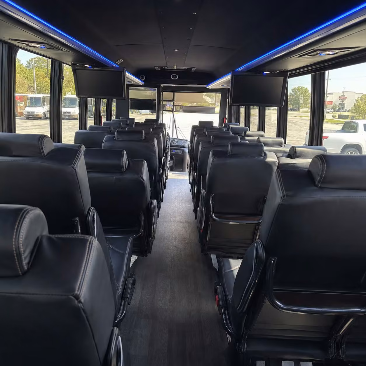 28 passenger minibus interior
